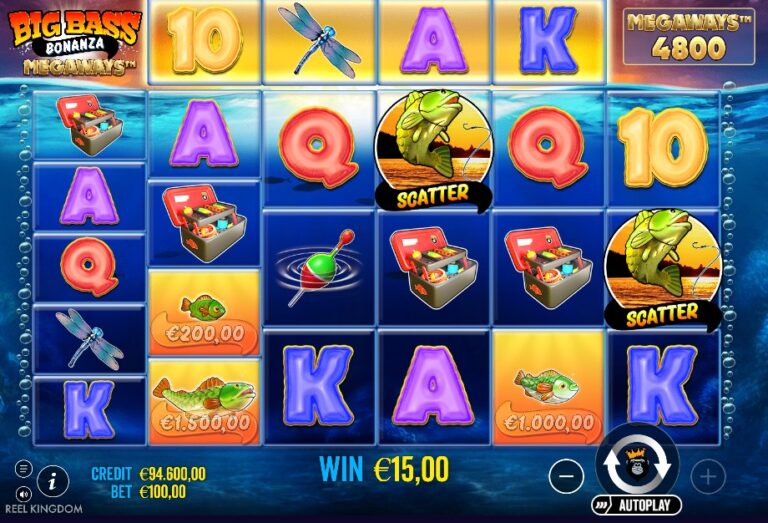Screenshot 3 van Big Bass Bonanza Megaways